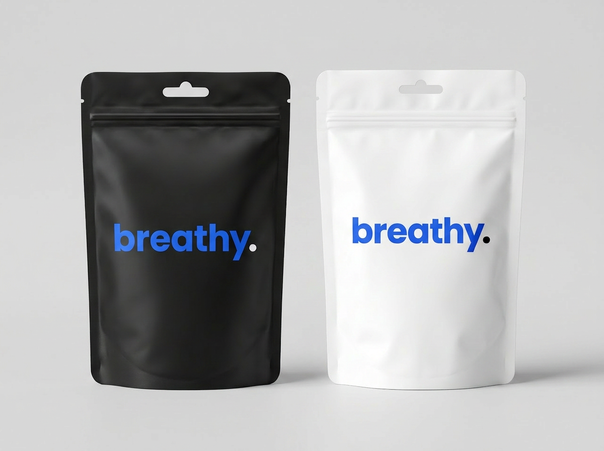 Bolsa Breathy de 30 tiras en negro y blanco